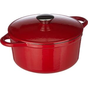 Ibili 725921R Olla redonda de hierro fundido 21x10cm - Cazuela Ibili 725921R Olla redonda de hierro fundido 21x10cm - Cazuela