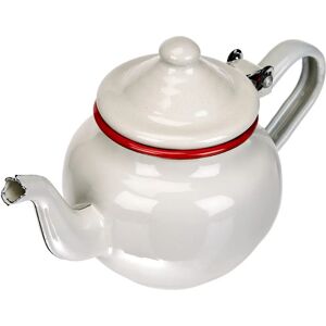 IBILI 908805 Weiße/rote Emaille-Stahlette - Teekanne IBILI 908805 Weiße/rote Emaille-Stahlette - Teekanne