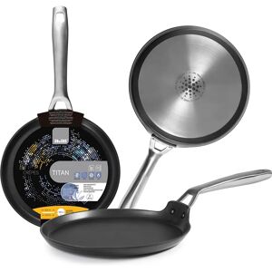 Ibili Titanium Crepe Pan - 22cm, Non-stick, Induction Ibili Titanium Crepe Pan - 22cm, Non-stick, Induction