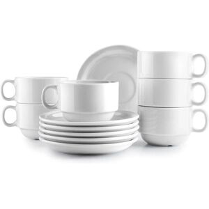 Set de vajilla en porcelana blanca Ibili 693110 - 12 piezas Set de vajilla en porcelana blanca Ibili 693110 - 12 piezas