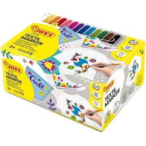 Marqueur Textile Jovi - 48 pcs, Encre à base d'eau, Résistant jusqu'à 40°C - Tissu Marqueur Textile Jovi - 48 pcs, Encre à base d'eau, Résistant jusqu'à 40°C - Tissu