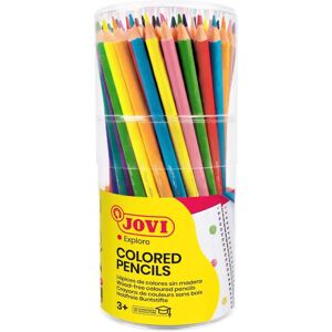 Crayons de Couleur Jovi sans Bois - 84 en Boîte Ronde - Publicité Crayons de Couleur Jovi sans Bois - 84 en Boîte Ronde - Publicité