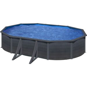 Gre Kitprov508gf Piscina Ovale - Struttura in Acciaio 16210L - Nero Gre Kitprov508gf Piscina Ovale - Struttura in Acciaio 16210L - Nero