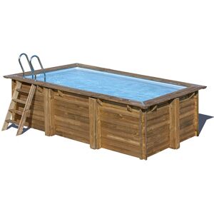 Gre Marbella 2 Piscine en bois rectangulaire - 4,20x2,70x1,17m - Publicité Gre Marbella 2 Piscine en bois rectangulaire - 4,20x2,70x1,17m - Publicité
