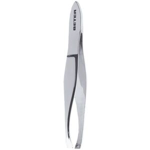 Beter Chrome plated straight tip tweezers Beter Chrome plated straight tip tweezers