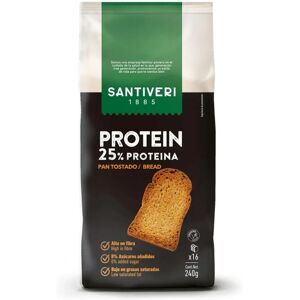 Tostada de proteína Santiveri - Crujiente, 240g - Pan Tostada de proteína Santiveri - Crujiente, 240g - Pan