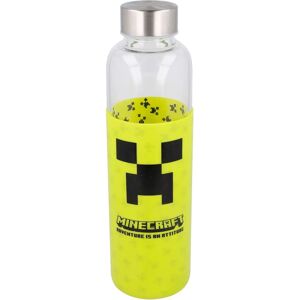 Bouteille en verre Minecraft 585ml avec étui en silicone - Bouteille d'eau - Publicité Bouteille en verre Minecraft 585ml avec étui en silicone - Bouteille d'eau - Publicité