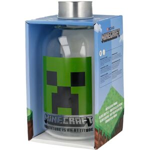 Garrafa de vidro de Minecraft reutilizável - 620 ml Garrafa de vidro de Minecraft reutilizável - 620 ml