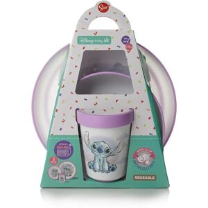 Conjunto de refeições para crianças Thermobaby - Lilo & Stitch - Seguro para microondas, Antiderrapante Conjunto de refeições para crianças Thermobaby - Lilo & Stitch - Seguro para microondas, Antiderrapante
