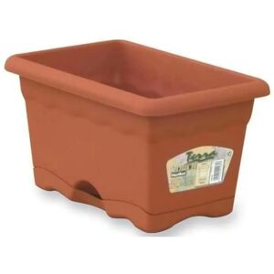 Pot de Plantes Plastiken 7551 en Terracotta avec Plateau - Jardinière - Publicité Pot de Plantes Plastiken 7551 en Terracotta avec Plateau - Jardinière - Publicité