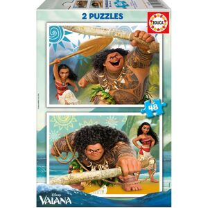 Puzzle Moana Educa - 2x48 Pièces - Enfant - Publicité Puzzle Moana Educa - 2x48 Pièces - Enfant - Publicité