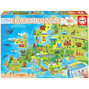Educa 18607 Puzzle - Europa Karte - 150 Teile - Puzzlespiel Educa 18607 Puzzle - Europa Karte - 150 Teile - Puzzlespiel