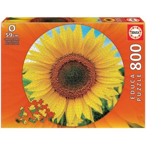 Educa Borras Puzzle Rond Tournesol - 800 pièces - Publicité Educa Borras Puzzle Rond Tournesol - 800 pièces - Publicité