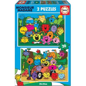 Puzzle Educa Monsieur Madame - 2x20 Pièces Puzzle Educa Monsieur Madame - 2x20 Pièces