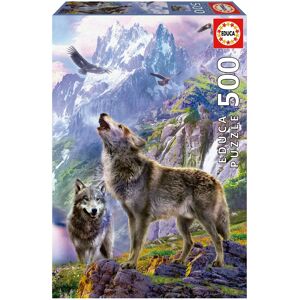 Puzzle Educa Borras Loups dans les Rochers - 500 Pièces - Publicité Puzzle Educa Borras Loups dans les Rochers - 500 Pièces - Publicité