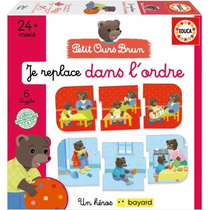 Jeu éducatif Educa Je replace dans l'ordre - Petit ours brun - Publicité Jeu éducatif Educa Je replace dans l'ordre - Petit ours brun - Publicité
