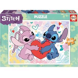 Quebra-cabeça Disney Stitch - 500 Peças - Quebra-cabeça Quebra-cabeça Disney Stitch - 500 Peças - Quebra-cabeça