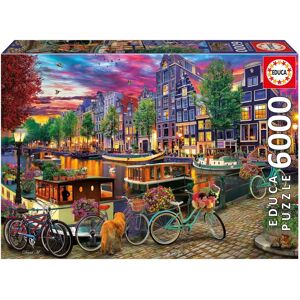 Puzzle Educa Vélo Amsterdam - 6000 Pièces - Publicité Puzzle Educa Vélo Amsterdam - 6000 Pièces - Publicité