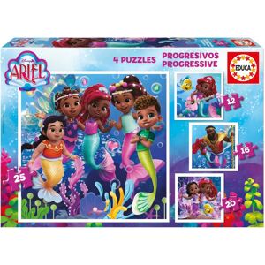 Ensemble de 4 Puzzles Educa Ariel - Puzzle Set - Publicité Ensemble de 4 Puzzles Educa Ariel - Puzzle Set - Publicité