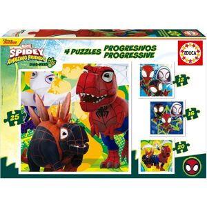 Ensemble de 4 puzzles Educa Dino Spidey - Puzzle Set - Publicité Ensemble de 4 puzzles Educa Dino Spidey - Puzzle Set - Publicité