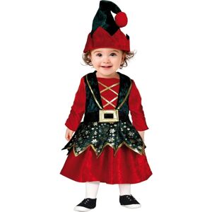 Guirca Red Elf Costume for Kids - Christmas Dress-Up Guirca Red Elf Costume for Kids - Christmas Dress-Up