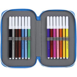 RCD Espanyol Blau-Weiß Doppelstiftetasche - Bleistift, Spitzer, Radiergummi, 28 Stück RCD Espanyol Blau-Weiß Doppelstiftetasche - Bleistift, Spitzer, Radiergummi, 28 Stück