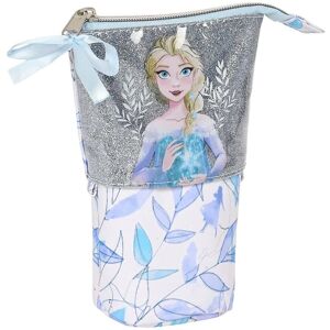 Étui Frozen Memories Bleu Blanc - Trousse d'école - Publicité Étui Frozen Memories Bleu Blanc - Trousse d'école - Publicité