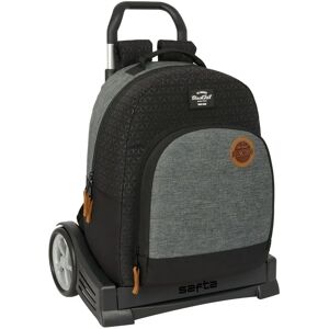 BlackFit8 Old school School Rucksack with Wheels - School Bag BlackFit8 Old school School Rucksack with Wheels - School Bag