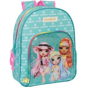 Sac d'école Rainbow High Turquoise - Rembourrage Ergonomique - 28x34x10cm - Publicité Sac d'école Rainbow High Turquoise - Rembourrage Ergonomique - 28x34x10cm - Publicité