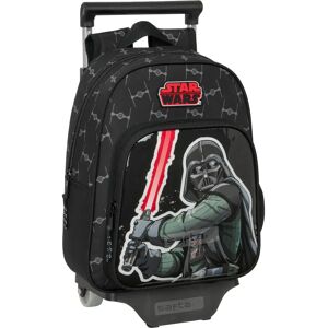 Mochila Escolar Star Wars The fighter Negra con Ruedas Mochila Escolar Star Wars The fighter Negra con Ruedas