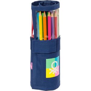 Estuche enrollable Benetton Cool Azul Marino - Producto escolar Estuche enrollable Benetton Cool Azul Marino - Producto escolar