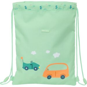 Safta Coches Grüner Kinder Rucksack mit Kordel - Backpack with Strings Safta Coches Grüner Kinder Rucksack mit Kordel - Backpack with Strings