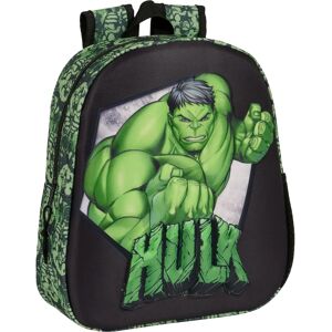 Mochila Infantil Hulk Marvel - 3D Verde Preto 27x33cm - Mochila escolar para crianças Mochila Infantil Hulk Marvel - 3D Verde Preto 27x33cm - Mochila escolar para crianças