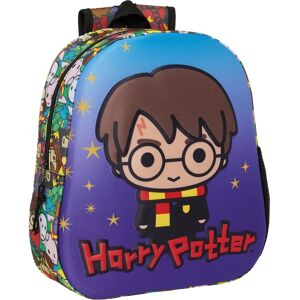 Harry Potter Blue Multicolour School Bag - School Bag Harry Potter Blue Multicolour School Bag - School Bag