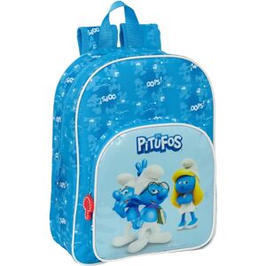 Zaino scuola Los Pitufos blu 26x34x11cm Zaino scuola Los Pitufos blu 26x34x11cm