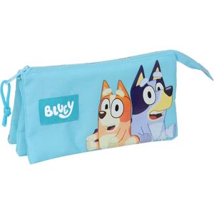 Bluey Azul celeste Carry-all - Poliéster 300D, Fecho de zíper, 3 compartimentos - 22 x 12 x 3 cm Bluey Azul celeste Carry-all - Poliéster 300D, Fecho de zíper, 3 compartimentos - 22 x 12 x 3 cm