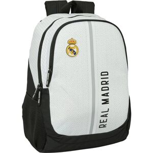 Real Madrid C.F. Schultasche - 2 Fächer - Grau Weiß - Polyester 300D - Sportlich - Reißverschluss - 32x44x16 cm Real Madrid C.F. Schultasche - 2 Fächer - Grau Weiß - Polyester 300D - Sportlich - Reißverschluss - 32x44x16 cm