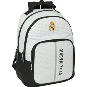 Real Madrid C.F. Modell 24/25 Schultasche Grau Weiß - Schultasche Real Madrid C.F. Modell 24/25 Schultasche Grau Weiß - Schultasche