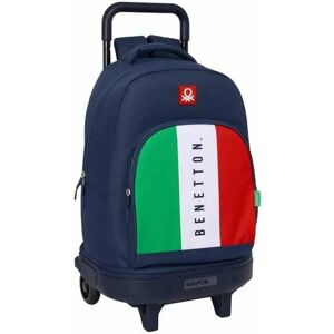 Sac à Dos Scolaire Benetton Flag - Compact, Trolley Amovible - Publicité Sac à Dos Scolaire Benetton Flag - Compact, Trolley Amovible - Publicité