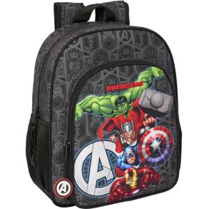 Zaino Scolastico The Avengers Vendetta Nero - Tasche laterali per bottiglie Zaino Scolastico The Avengers Vendetta Nero - Tasche laterali per bottiglie
