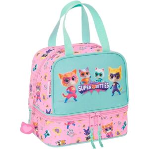 SuperKitties Roze Turquoise Lunchbox - Lunchbox SuperKitties Roze Turquoise Lunchbox - Lunchbox
