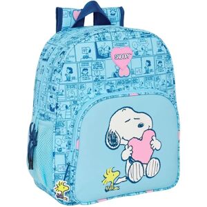 Sakwa szkolna Snoopy Love Niebieska - Ergonomiczna, Kieszenie na Butelki Sakwa szkolna Snoopy Love Niebieska - Ergonomiczna, Kieszenie na Butelki