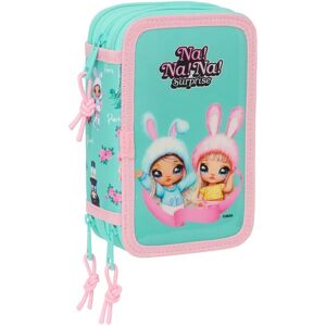 Na Na Na Surprise Bunny Pink Turquoise Triple Pencil Case - Pencil Case Na Na Na Surprise Bunny Pink Turquoise Triple Pencil Case - Pencil Case