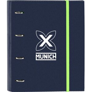 Safta Munich Blue Indigo 4 Ring Binder 35 Cm With 100 A4 Sheets - Ring binder Safta Munich Blue Indigo 4 Ring Binder 35 Cm With 100 A4 Sheets - Ring binder