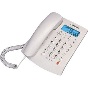Téléphone fixe Daewoo DTC-310 - ID appelant, Mains libres, Blanc - Publicité Téléphone fixe Daewoo DTC-310 - ID appelant, Mains libres, Blanc - Publicité