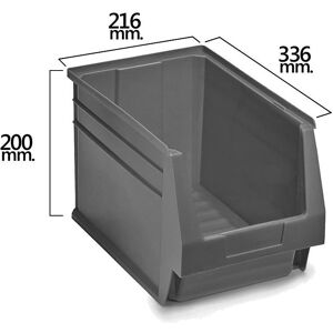 INDUSTRIAS TAYG Modelo 21070070 Cajón apilable gris - Caja de herramientas INDUSTRIAS TAYG Modelo 21070070 Cajón apilable gris - Caja de herramientas