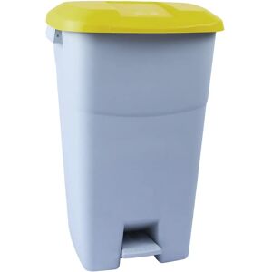 TAYG - Cubo de reciclaje con pedal amarillo - 60 litros TAYG - Cubo de reciclaje con pedal amarillo - 60 litros