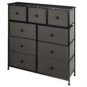 Max Home Noir Gris Marbre 9 Tiroirs Commode - Publicité Max Home Noir Gris Marbre 9 Tiroirs Commode - Publicité