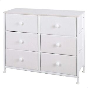 MAX HOME Commode Blanche - 6 Tiroirs en Tissu - Stable & Élégante - Publicité MAX HOME Commode Blanche - 6 Tiroirs en Tissu - Stable & Élégante - Publicité