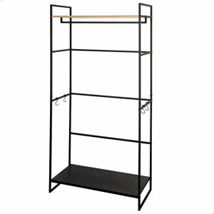 Max Home - Open kast, 83x39x167 cm, met bovenstang, plank, schoenenrek en haken Max Home - Open kast, 83x39x167 cm, met bovenstang, plank, schoenenrek en haken